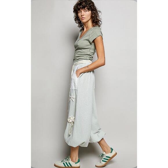 POL Mint Ribbed Joggers - Picture 4 of 5